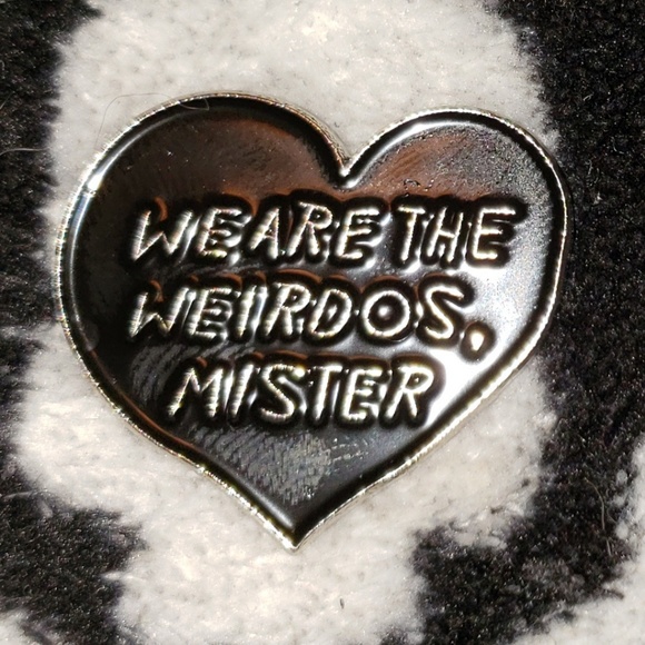Heart shaped We are the Weirdos Mister enamel pin - Picture 6 of 8